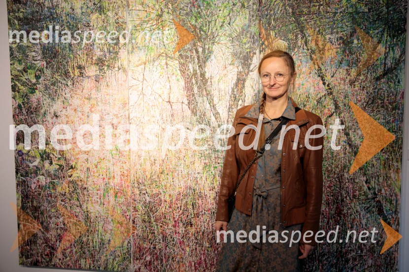  Anja Jerčič Jakob, umetnicaOdprtje razstave z naslovom Obrobja slikarke Anje Jerčič Jakob, Generali Galerija