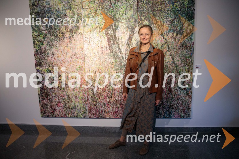  Anja Jerčič Jakob, umetnicaOdprtje razstave z naslovom Obrobja slikarke Anje Jerčič Jakob, Generali Galerija