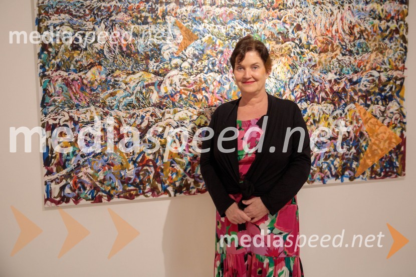  Petra  Bizilj Silva, kustosinja Generali galerijeOdprtje razstave z naslovom Obrobja slikarke Anje Jerčič Jakob, Generali Galerija