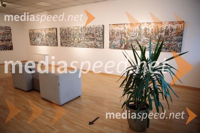 Odprtje razstave z naslovom Obrobja slikarke Anje Jerčič Jakob, Generali Galerija