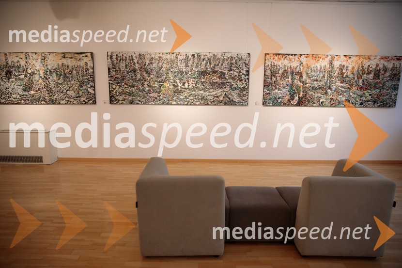 Odprtje razstave z naslovom Obrobja slikarke Anje Jerčič Jakob, Generali Galerija