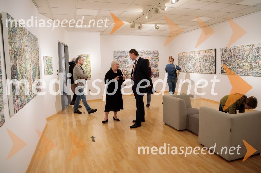 Odprtje razstave z naslovom Obrobja slikarke Anje Jerčič Jakob, Generali Galerija