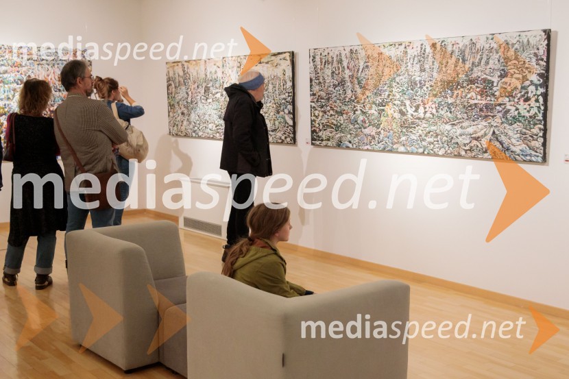 Odprtje razstave z naslovom Obrobja slikarke Anje Jerčič Jakob, Generali Galerija