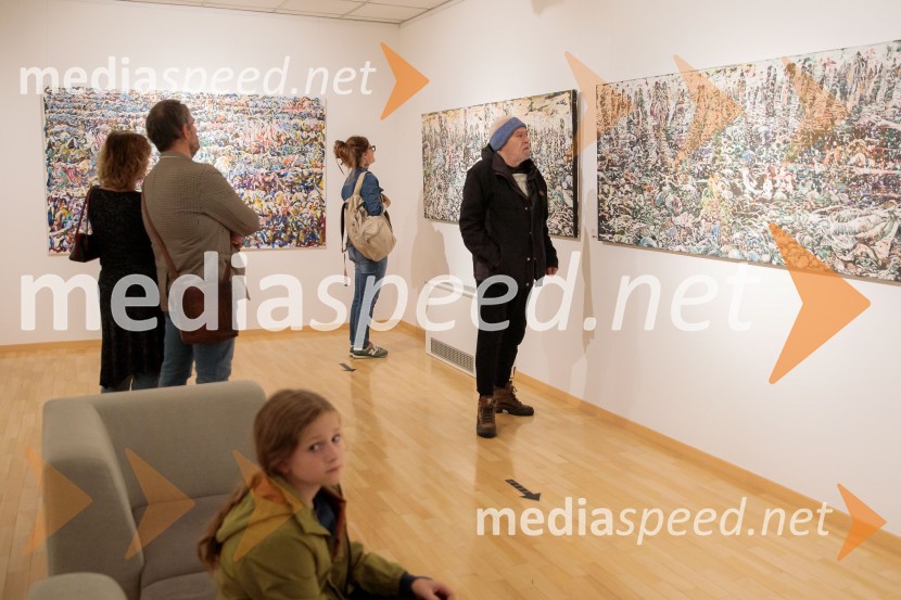 Odprtje razstave z naslovom Obrobja slikarke Anje Jerčič Jakob, Generali Galerija