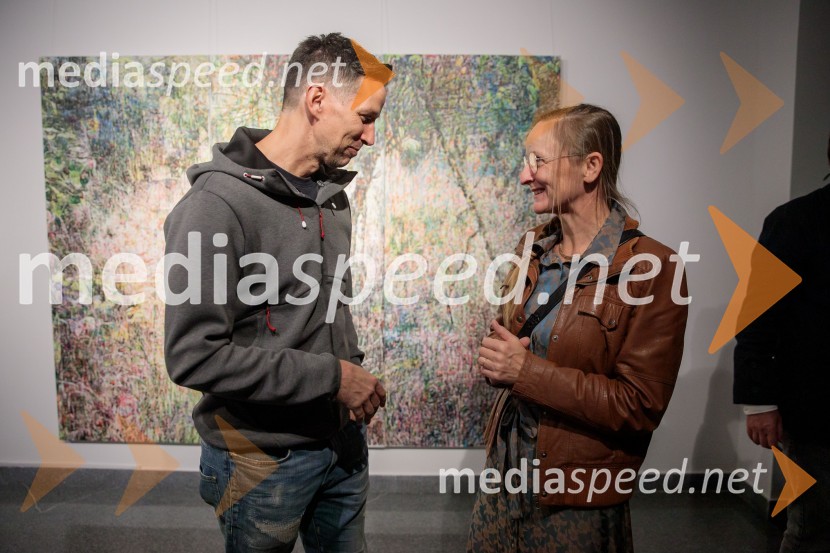  Matjaž Arnol, akademski slikar;  Anja Jerčič Jakob, umetnicaOdprtje razstave z naslovom Obrobja slikarke Anje Jerčič Jakob, Generali Galerija