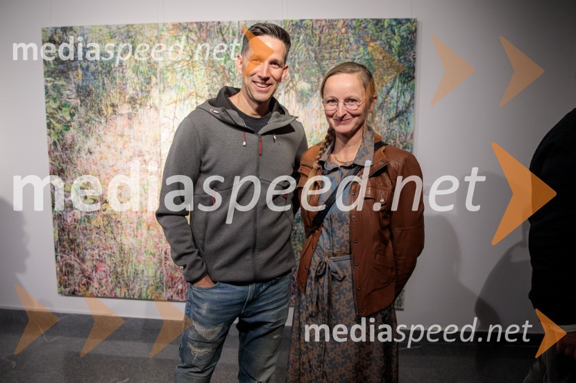  Matjaž Arnol, akademski slikar;  Anja Jerčič Jakob, umetnicaOdprtje razstave z naslovom Obrobja slikarke Anje Jerčič Jakob, Generali Galerija