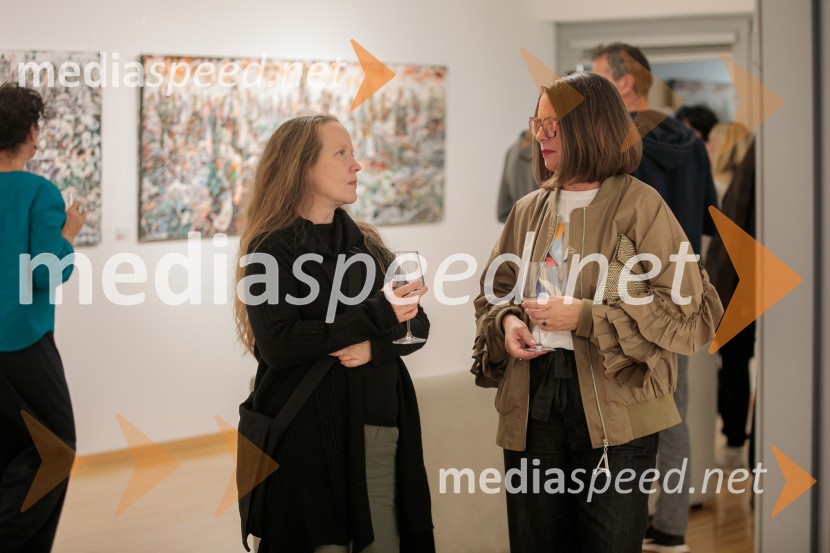  ... ;  Katarina Šporar Češarek, umetnostna zgodovinarkaOdprtje razstave z naslovom Obrobja slikarke Anje Jerčič Jakob, Generali Galerija