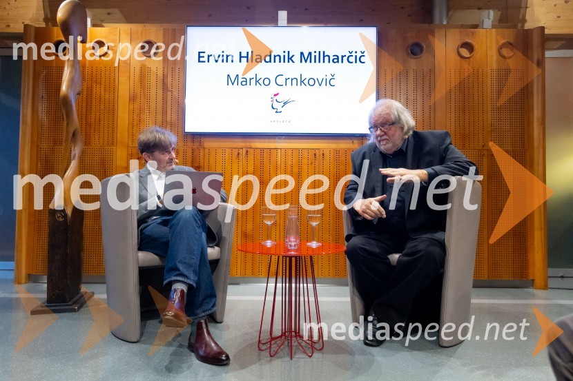  Marko Crnkovič, kolumnist, urednik portala Fokus Pokus;  Ervin  Hladnik Milharčič, novinarIskrivo v živo: Ervin Hladnik Milharčič v pogovoru z Markom Crnkovičem