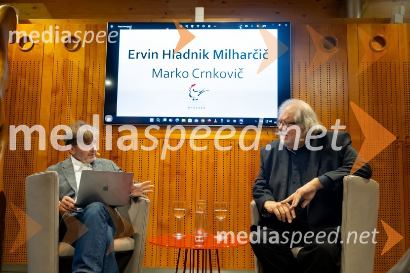  Marko Crnkovič, kolumnist, urednik portala Fokus Pokus;  Ervin  Hladnik Milharčič, novinarIskrivo v živo: Ervin Hladnik Milharčič v pogovoru z Markom Crnkovičem
