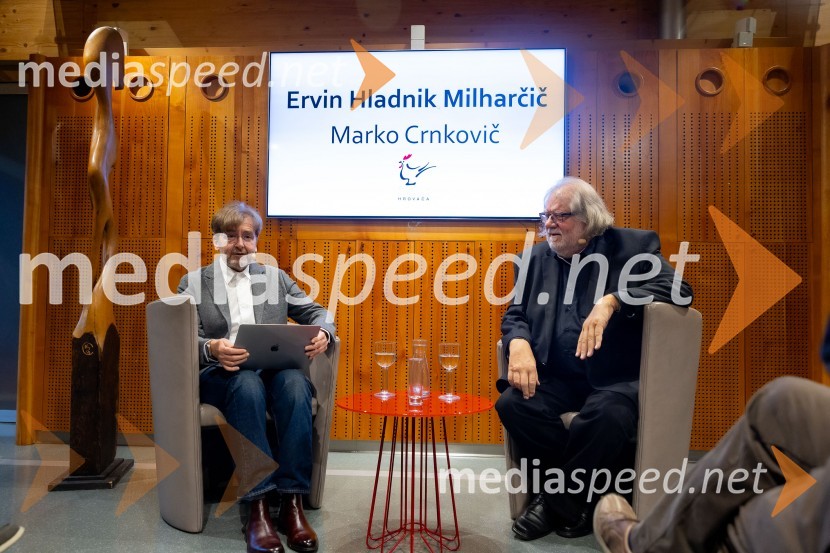  Marko Crnkovič, kolumnist, urednik portala Fokus Pokus;  Ervin  Hladnik Milharčič, novinarIskrivo v živo: Ervin Hladnik Milharčič v pogovoru z Markom Crnkovičem