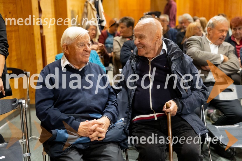  Milan Kučan, nekdanji predsednik Republike Slovenije;  Stanislav  Škrabec, nekdanji direktor, Riko RibnicaIskrivo v živo: Ervin Hladnik Milharčič v pogovoru z Markom Crnkovičem