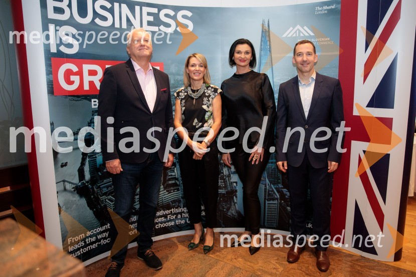  Janez Rakušček, izvršni kreativni direktor Luna TBWA;  Barbara Uranjek, direktorica, Britansko-slovenska gospodarska zbornica;  Simona Špilak, direktorica, BOC Institute; dr. Denis  Mancevič, Direktor za korporativno komuniciranje SIJ d.d.Čaj z razlogom z naslovom Blagovna znamka delodajalca in prihodnost delovnega okolja