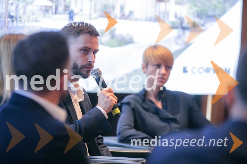  Michal Maco, direktor podjetja Corwin v Sloveniji in ustanoviteljev slovaške znamke oblačil Bratiska;  Maja Ostanek Selak, CEO, Alfi FundsČaj z razlogom z naslovom Blagovna znamka delodajalca in prihodnost delovnega okolja