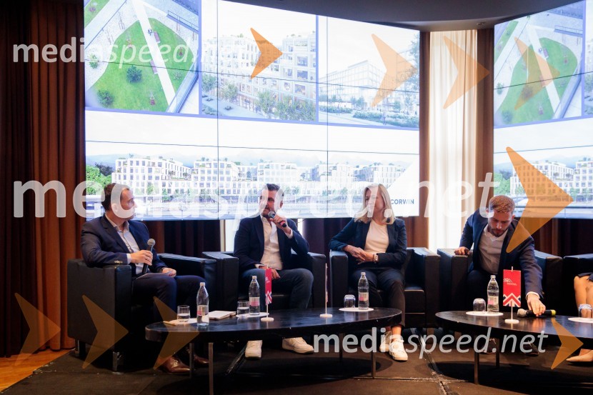 dr. Denis  Mancevič, Direktor za korporativno komuniciranje SIJ d.d.;  Tim Gledstone, partner, Squire and Partners;  Katarina Konda, Mestna občina Ljubljana;  Michal Maco, direktor podjetja Corwin v Sloveniji in ustanoviteljev slovaške znamke oblačil BratiskaČaj z razlogom z naslovom Blagovna znamka delodajalca in prihodnost delovnega okolja