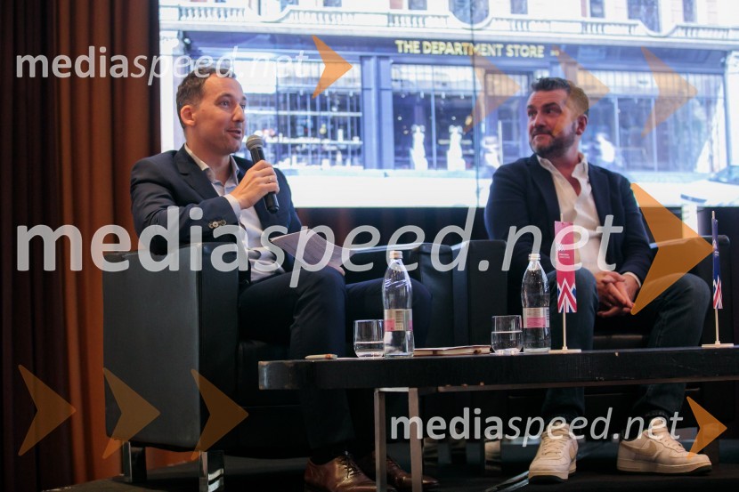 dr. Denis  Mancevič, Direktor za korporativno komuniciranje SIJ d.d.;  Tim Gledstone, partner, Squire and PartnersČaj z razlogom z naslovom Blagovna znamka delodajalca in prihodnost delovnega okolja