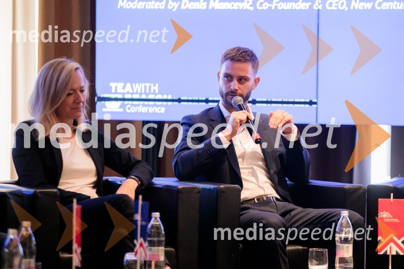  Katarina Konda, Mestna občina Ljubljana;  Michal Maco, direktor podjetja Corwin v Sloveniji in ustanoviteljev slovaške znamke oblačil BratiskaČaj z razlogom z naslovom Blagovna znamka delodajalca in prihodnost delovnega okolja