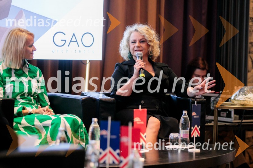  Katarina Primožič Ramoveš, direktorica področja ljudje in kultura, NIL d.o.o.;  Petra Zakrajšek, arhitektkaČaj z razlogom z naslovom Blagovna znamka delodajalca in prihodnost delovnega okolja