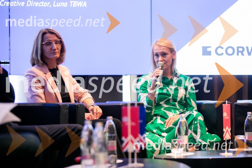  Ivana Nedižavec Korada,  namestnica direktorice, Center of Excellence in Finance;  Katarina Primožič Ramoveš, direktorica področja ljudje in kultura, NIL d.o.o.Čaj z razlogom z naslovom Blagovna znamka delodajalca in prihodnost delovnega okolja