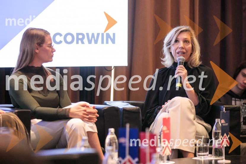  Urška Stanovnik, vdja kadrovske službe, Better;  Mojca Balanč, mentorica, trenerka, coachinja in svetovalka, BOC InstituteČaj z razlogom z naslovom Blagovna znamka delodajalca in prihodnost delovnega okolja