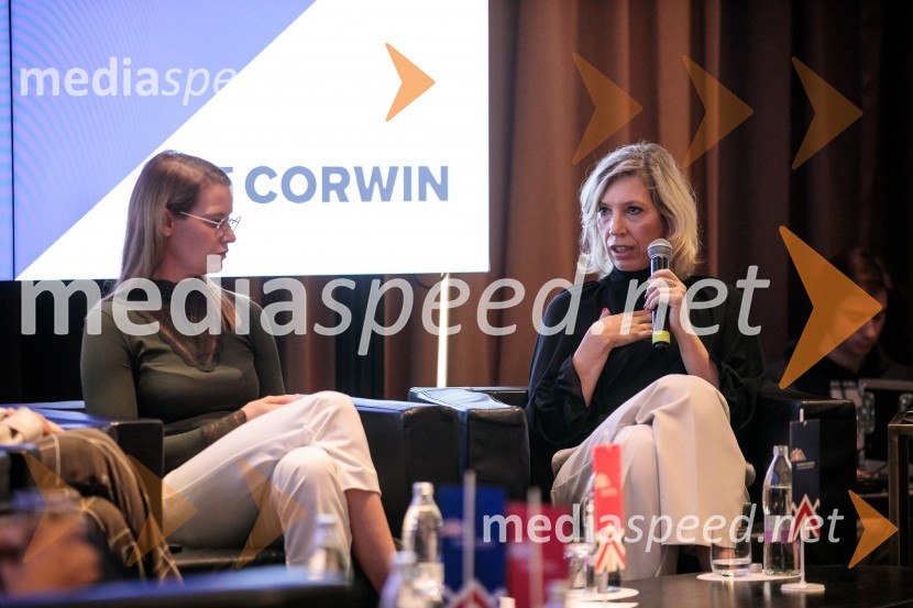  Urška Stanovnik, vdja kadrovske službe, Better;  Mojca Balanč, mentorica, trenerka, coachinja in svetovalka, BOC InstituteČaj z razlogom z naslovom Blagovna znamka delodajalca in prihodnost delovnega okolja