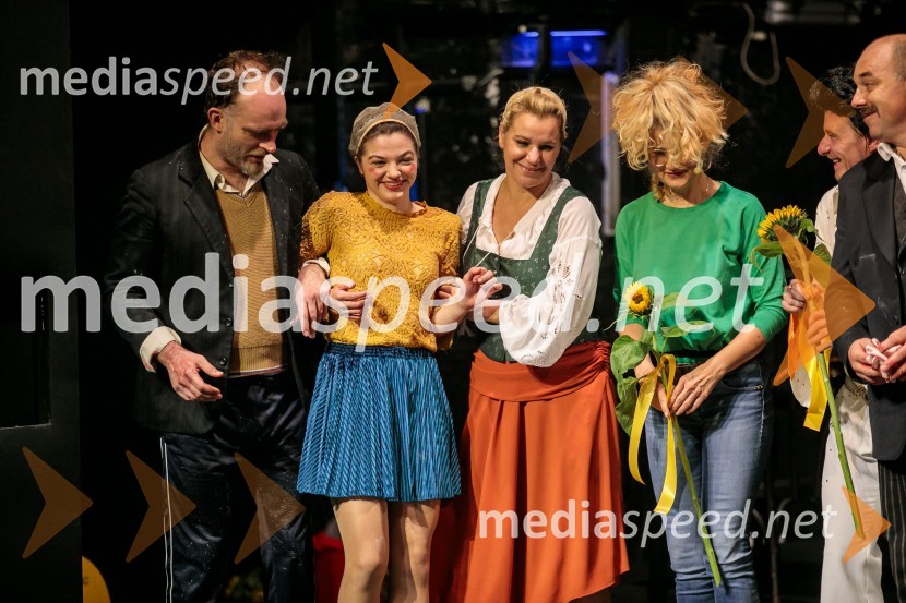  Gregor Gruden, igralec;  Diana  Kolenc, igralka;  Karin Komljanec, igralka;  Tanja Dimitrievska, igralkaKazimir in Karolina, premiera drame na odru MGL