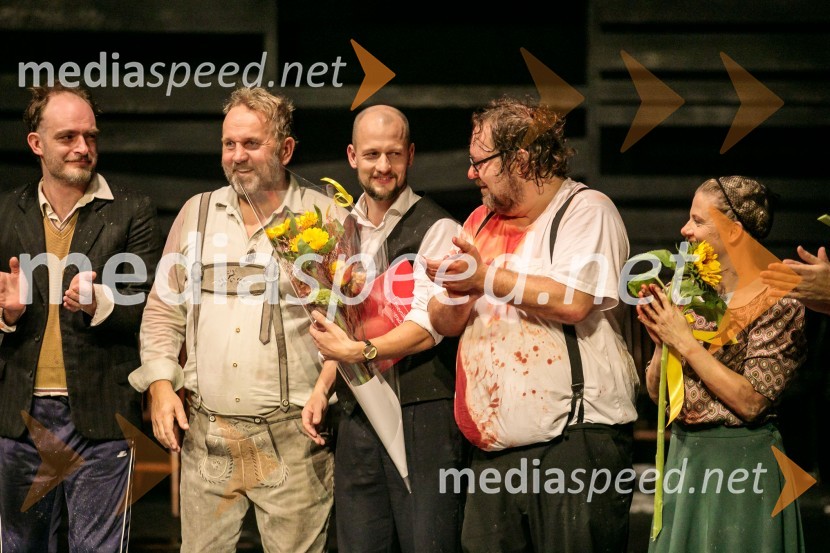  Gregor Gruden, igralec;  Lotos Vincenc Šparovec, igralec;  Jernej Gašperin, igralec;  Primož Pirnat, igralec;  Jana Zupančič, igralkaKazimir in Karolina, premiera drame na odru MGL