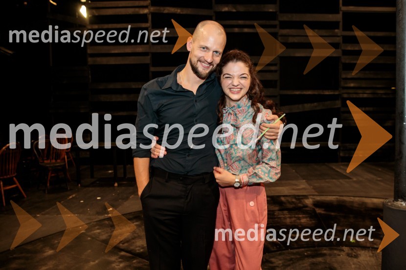  Jernej Gašperin, igralec;  Diana  Kolenc, igralkaKazimir in Karolina, premiera drame na odru MGL