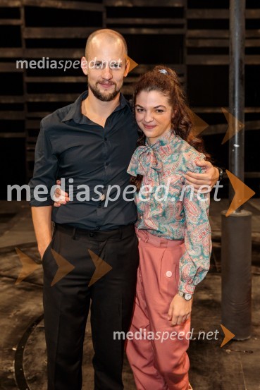  Jernej Gašperin, igralec;  Diana  Kolenc, igralkaKazimir in Karolina, premiera drame na odru MGL
