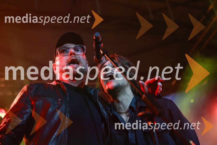  Tomi Meglič, glasbenik, pevec skupine Siddharta;  Bojan Cvjetićanin, Joker OutGušti s prijatelji proslavil 40 let glasbene kariere