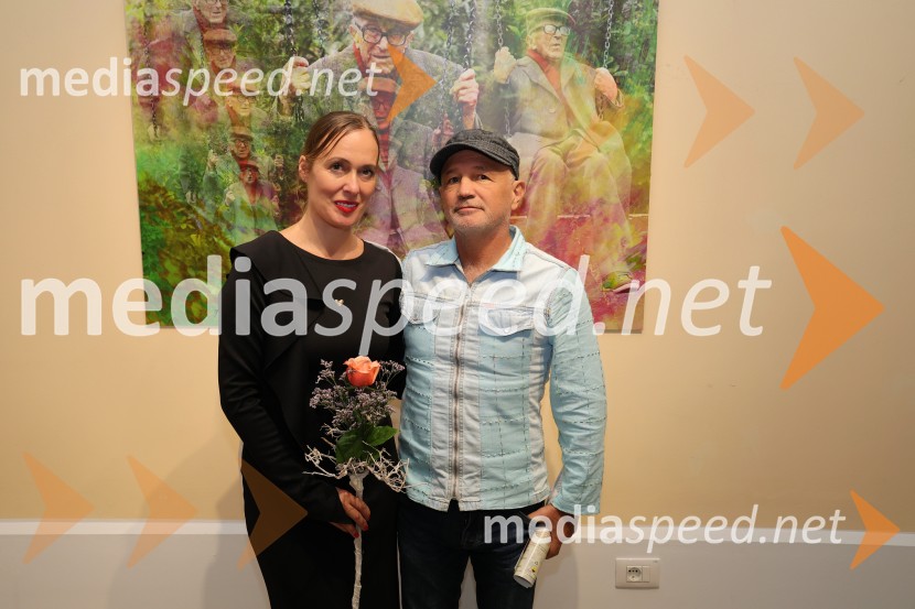  Alenka Slavinec, fotografinja;  ... Odprtje razstave No. 108 – Boris Pahor