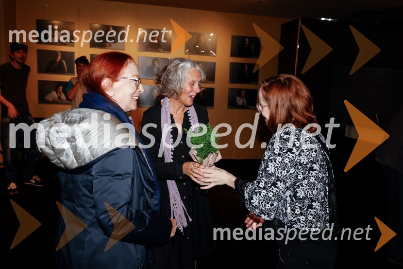  Jožica Avbelj, igralka;  Nataša Tič Ralijan, igralka;  ... Čas za veselje, premiera drame v MGL