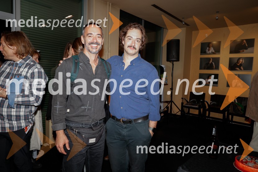  Damjan Kecojević, igralec;  Gal  Oblak, igralec Čas za veselje, premiera drame v MGL