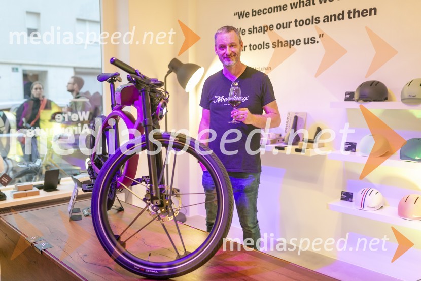 Odprtje kolesarske trgovine Noordung Store v središču Ljubljane