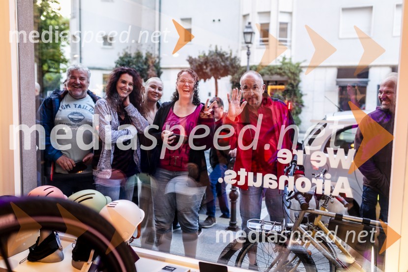 Odprtje kolesarske trgovine Noordung Store v središču Ljubljane