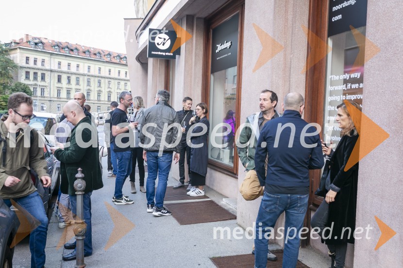 Odprtje kolesarske trgovine Noordung Store v središču Ljubljane