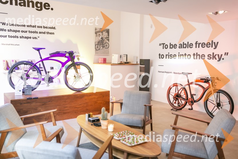 Odprtje kolesarske trgovine Noordung Store v središču Ljubljane