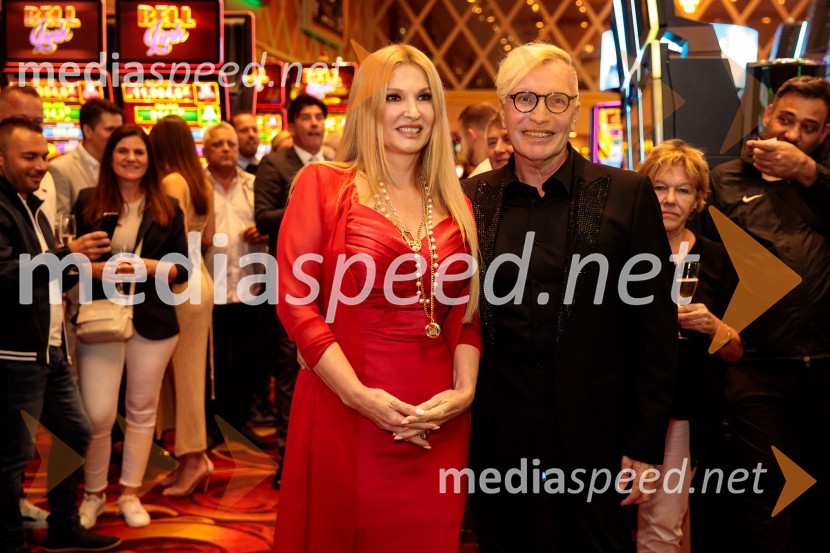  Helena Blagne, pevka;   Igor  Jelen-Iggy, Hiša umetnosti IGEN CeljeSvečana otvoritev Grand Casino Mons Ljubljana