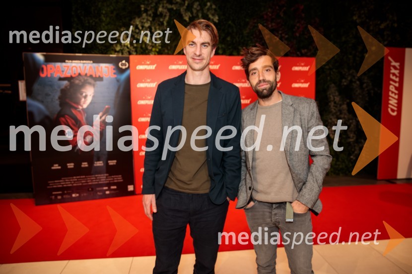  Jure Henigman, igralec;  Vito Weis, igralecPremiera slovenskega filma Opazovanje, Cineplexx Ljubljana
