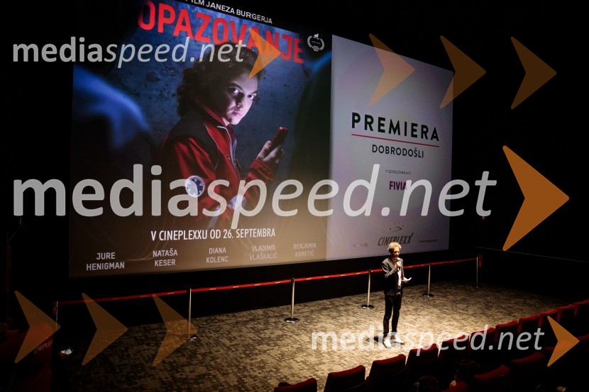  Toni Cahunek, igralec, novinarPremiera slovenskega filma Opazovanje, Cineplexx Ljubljana