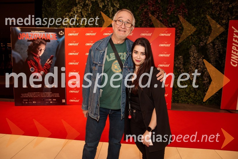  Vito Tofaj, fotograf;  Simona Bračun Rok, CineplexxPremiera slovenskega filma Opazovanje, Cineplexx Ljubljana