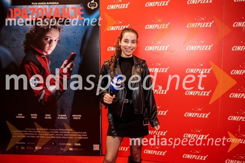   Anastasija Jović , novinarka, POP TVPremiera slovenskega filma Opazovanje, Cineplexx Ljubljana