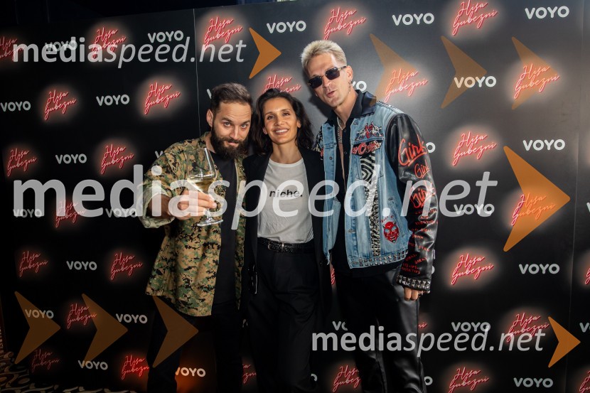  Luka Štigl, režiser;  Sanja Raičević, režiserka;  Igor Mikić, fitnes trenes, voditeljEkskluzivna premiera nove serije Hiša ljubezni