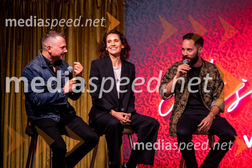  Dejan Krupić, igralec;  Sanja Raičević, režiserka;  Luka Štigl, režiserEkskluzivna premiera nove serije Hiša ljubezni