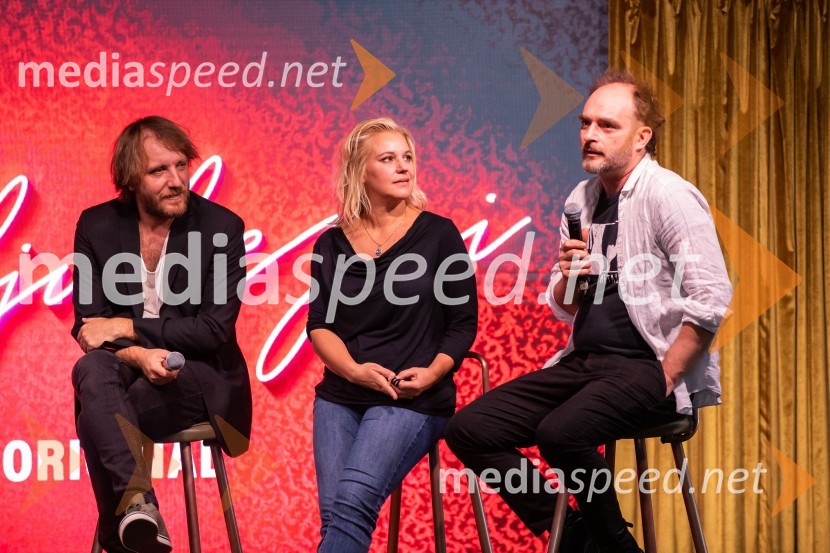  Matej   Puc, igralec;  Karin Komljanec, igralka;  Gregor Gruden, igralecEkskluzivna premiera nove serije Hiša ljubezni