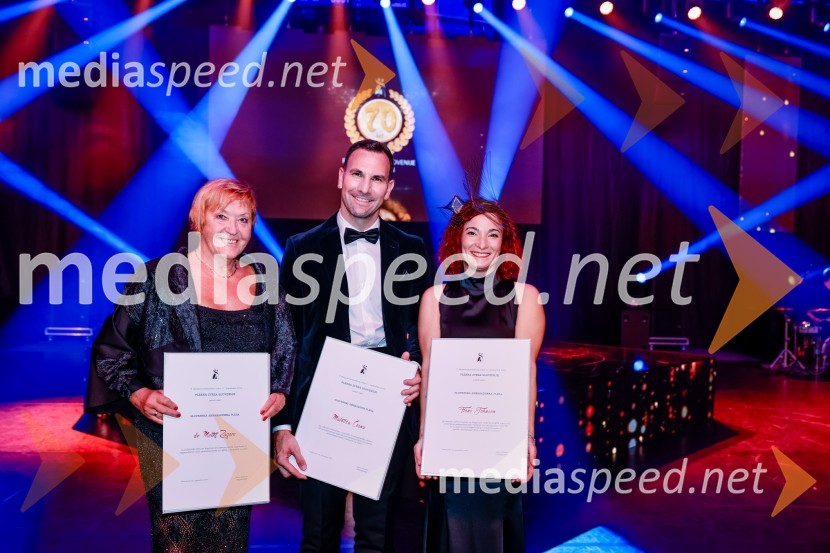 dr. Meta Zagorc, plesna sodnica;  Matevž Česen, poklicni plesalec, koreograf, trener športnega plesa, plesni sodnik ;  Fiona Johnson, plesna pedagoginjaPrireditev ob 70. obletnici Plesne zveze Slovenije