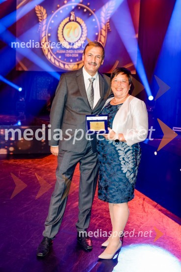  Jadran Živković, plesni trener/koreograf;  Mirjam Kerpan Izak, direktorica, List d.o.o.Prireditev ob 70. obletnici Plesne zveze Slovenije