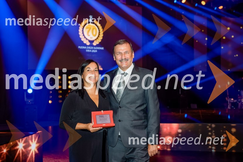  Nataša Lovše Pepelnak, plesalka;  Jadran Živković, plesni trener/koreografPrireditev ob 70. obletnici Plesne zveze Slovenije