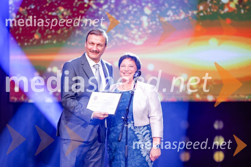  Jadran Živković, plesni trener/koreograf;  Mirjam Kerpan Izak, direktorica, List d.o.o.Prireditev ob 70. obletnici Plesne zveze Slovenije