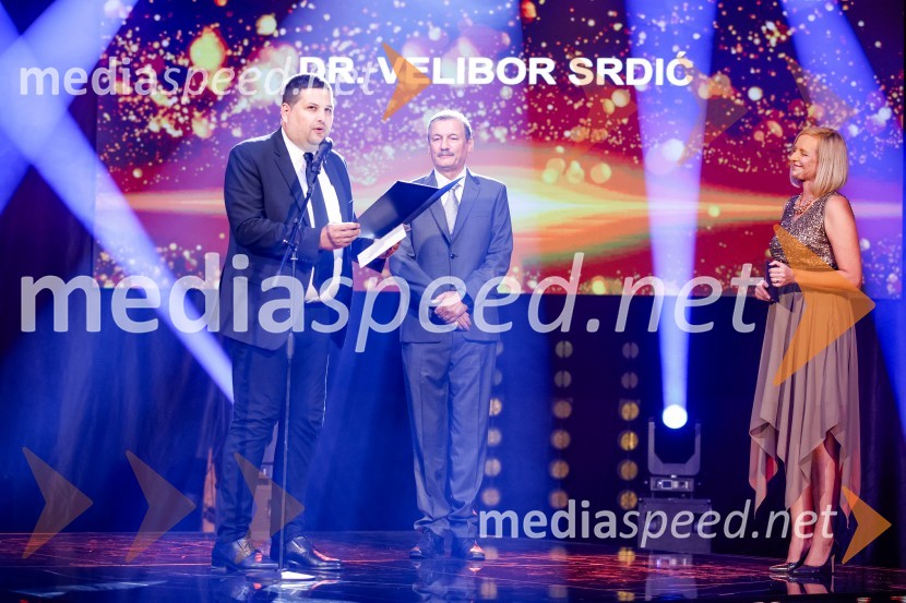 dr. Velibor Srdić;  Jadran Živković, plesni trener/koreograf;  ... Prireditev ob 70. obletnici Plesne zveze Slovenije