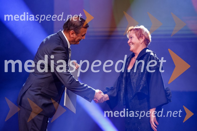  Jadran Živković, plesni trener/koreograf; dr. Meta Zagorc, plesna sodnicaPrireditev ob 70. obletnici Plesne zveze Slovenije